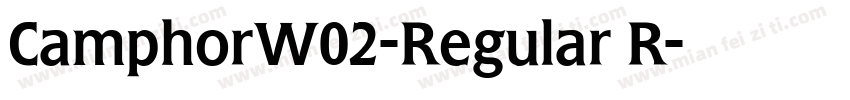 CamphorW02-Regular R字体转换